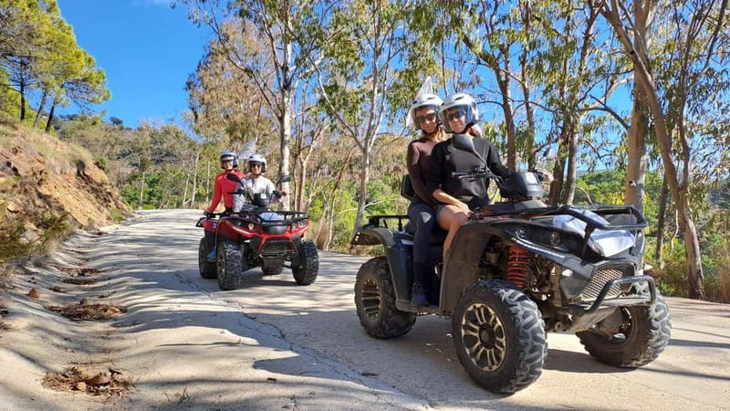 2 hours Quad Tour Marbella - 170€ per Quad up to 2 people - The main ride: city-to-mountains and why the timing is perfect