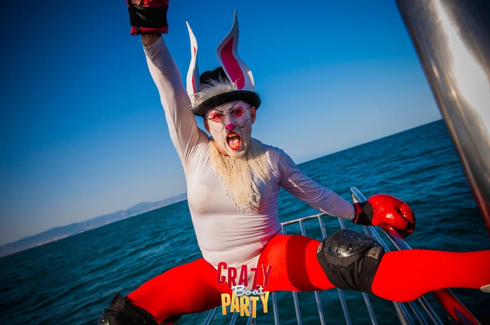 Benalmadena: Boat Party with a Drink - The Possible Swimming Stop: When You Can Actually Get In