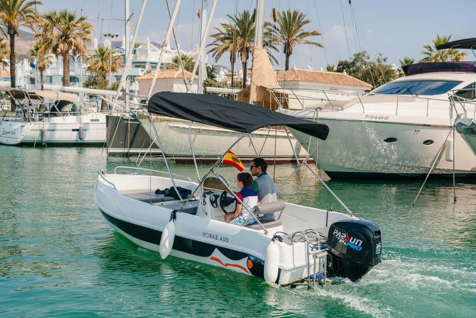 Benalmádena: license-Free Rent Boat for Dolphin Watching - Key things to know before you go