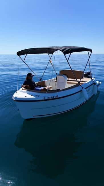 Benalmádena: license-Free Rent Boat for Dolphin Watching - Cruising time: how to plan your swim stops and sea views