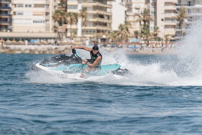 Best jet ski rental without a license in Fuengirola - The monitor experience: follow-along riding with real guidance