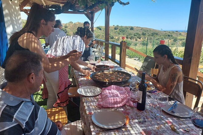 Chefcooking Paella from our Andalusian Grandmother at a Family Farm - What you’ll actually eat: paella, desserts from Estepona, and included coffee