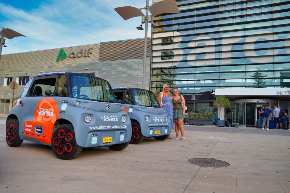 Cruise Terminal Pickup: Málaga in 2 Hours by Electric Car - Playa de La Malagueta: catching the coast by car