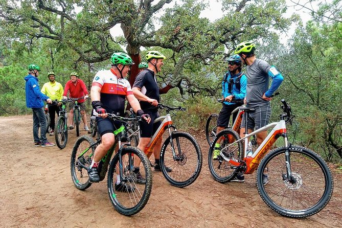 E-Mountain Bike & Wine Tour from Marbella to Sierra Blanca - Stop timing and what you’ll do during the riding portion