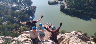 El Chorro: Climb Via Ferrata at Caminito del Rey - The climb: 250 meters up iron stairs with steel-line security