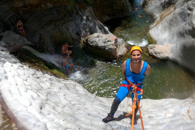 From Estepona: Guided Canyoning Tour on the Guadalmina River - Slippery rocks and getting wet: how to prepare mentally