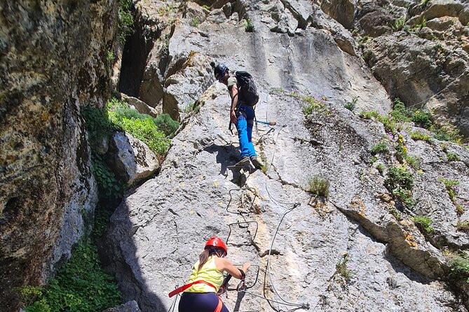 From Estepona: Guided Via Ferrata Adventure in Benalauría - The canyon climb: earning the Genal Valley views