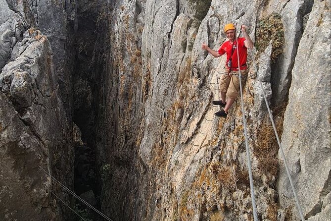 From Estepona: Guided Via Ferrata Adventure in Benalauría - The top moment: crossing two bridges rated K2