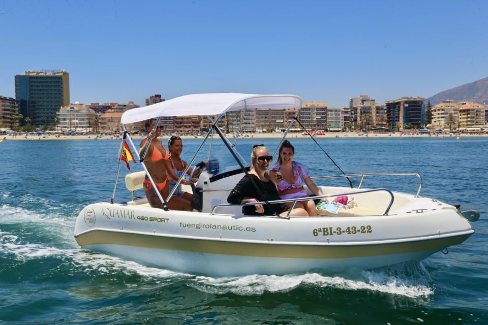 Fuengirola: 1- to 4-Hour Boat Rental - No License Needed - Captain Training Comes First, Then You Control the Trip