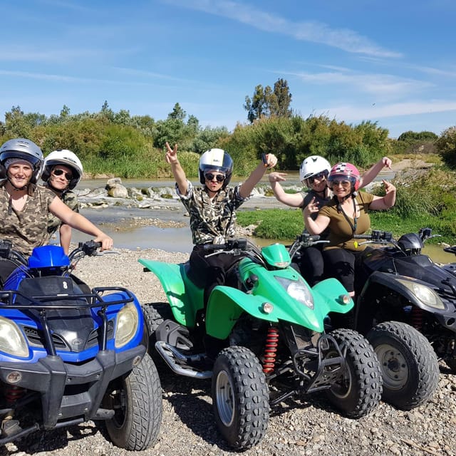 Málaga: 3-Hour Guided All-Terrain Two-Seater Quad Tour - The route in plain language: forest trails, river crossing, dunes, and more