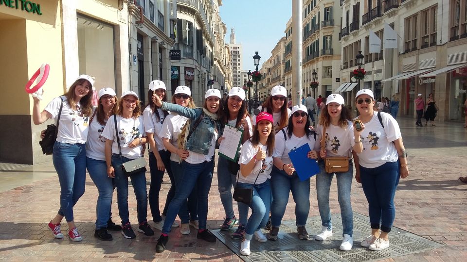 Malaga: Bachelorette Party Treasure Hunt - Santa Ana and Malaga Cathedral: finishing the clue run in style
