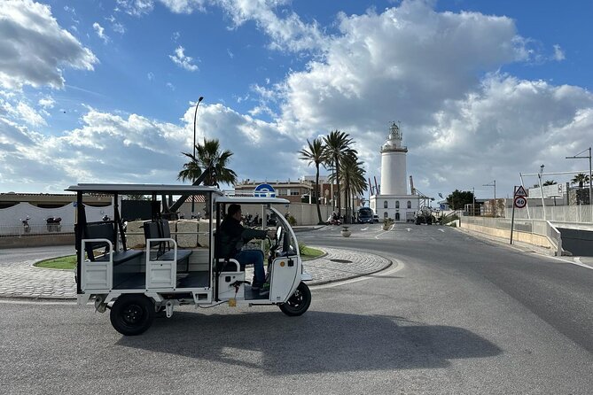 Malaga by Tuk Tuk i : 1 or 2 hours Private city tour - Centro Pompidou Málaga in El Cubo: Modern Art in a Clear City Context