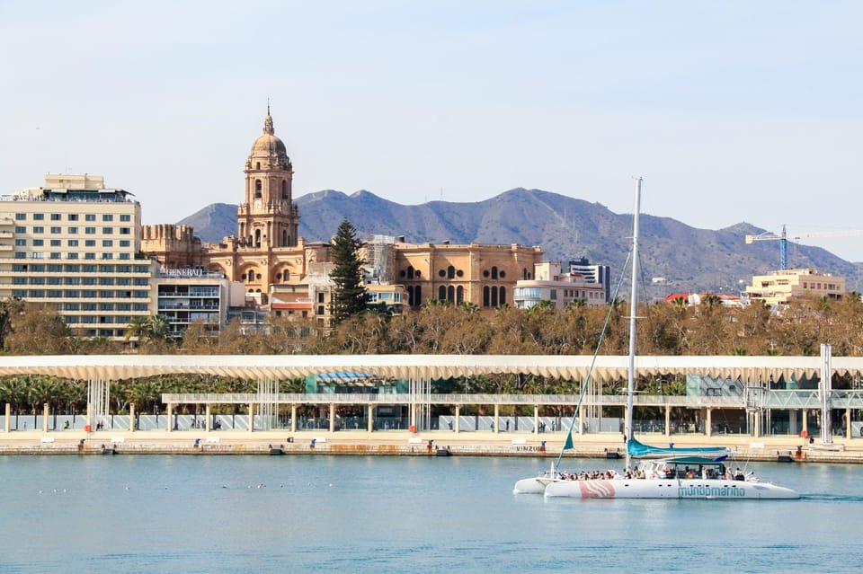 Malaga: Catamaran Sailing Cruise with Swimming & Optional DJ - How the Sailing Portion Really Plays Out in 1.5 Hours