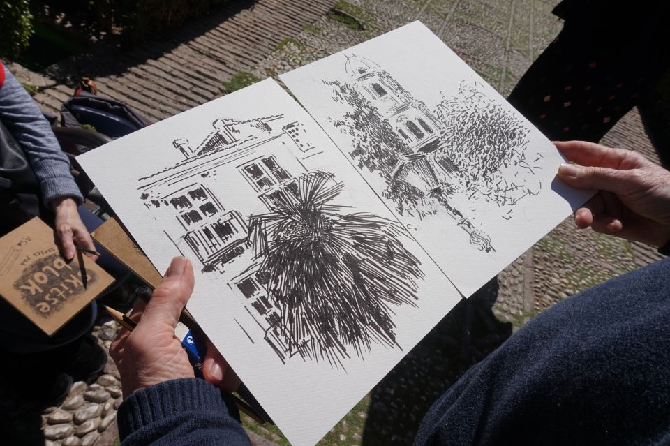 Malaga: Drawing & Painting Lesson Outdoors - Choose Your Malaga Scene: Port Views, Park Texture, or Old Town Architecture