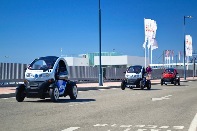 Malaga Highlights by Electric Car with Port Pick up - Electric microcars and port pickup: start strong