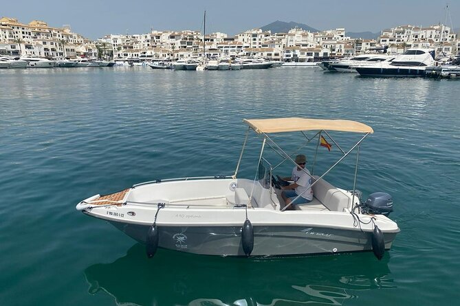 MANGO 5m 5pax - Unlicensed boat in Puerto Banus, Marbella - Planning Your 1–8 Hours on the Water (No Rigid Route)
