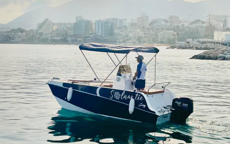 Marbella: Boat Rental without License - A license-free trimaran that feels like a real mini-charter