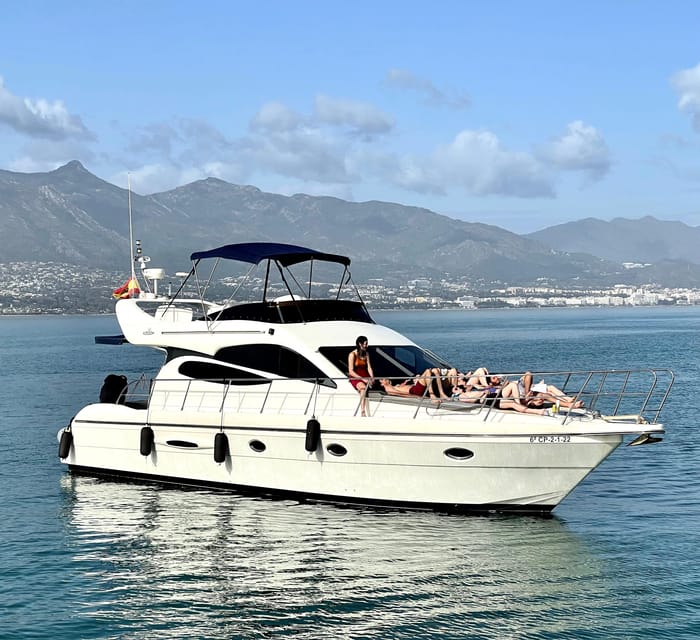 Marbella: Private Cruise in Yacht - Drinks, Snacks, Bluetooth, and Small Comforts That Add Up