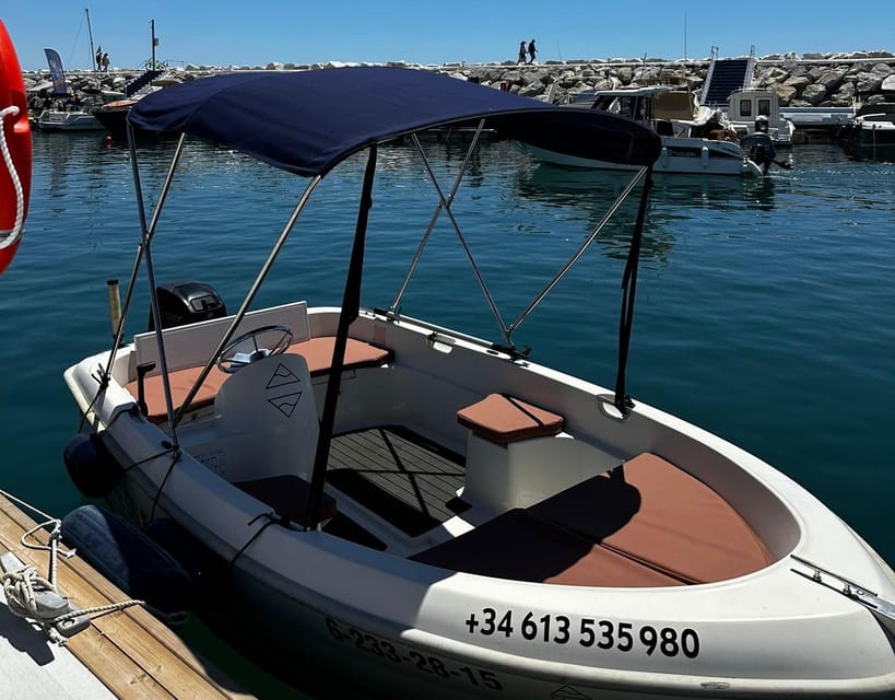 Marbella: Puerto Banús Boat Rental with No License Needed - Music, sun, and swimming: the onboard experience that sets the tone