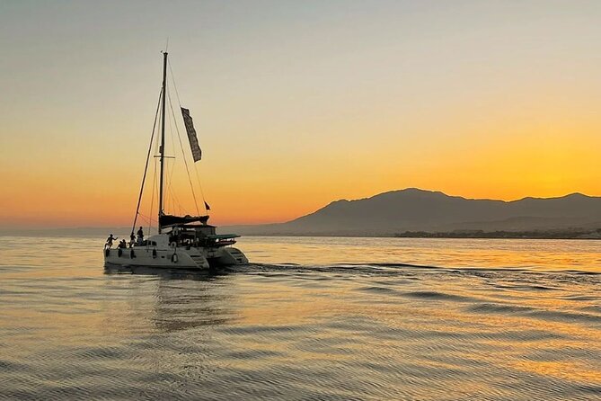 Marbella Small Group Catamaran with Dolphin Watching - Puerto Banús water stop: swim, paddle surf, snorkel, and fish