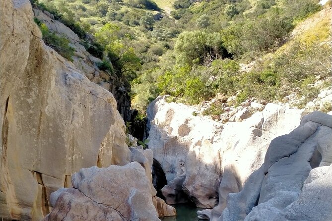Private canyoning adventure in the Buitreras Canyon - From the Los Alemanes Bridge Into the Canyon Walls