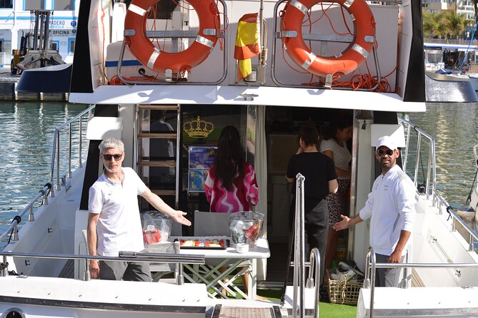 Private Yacht Sailing along the Marbella Coast - Music, Drinks, and Skipper Energy: The Human Touch