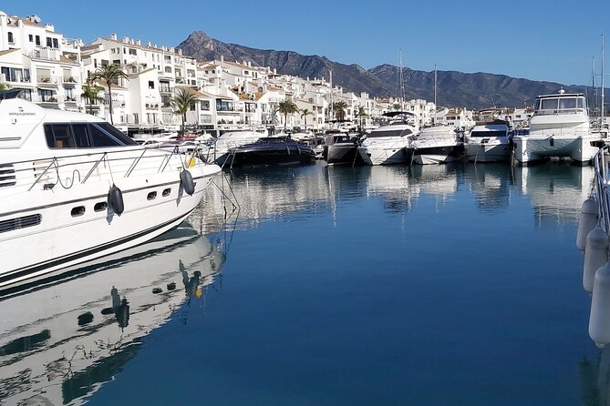 Shared Experience. Sunset Sailing Puerto Banus - The anchor-drop swim: cool off in the Mediterranean