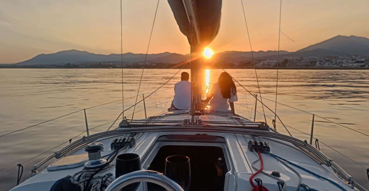 Sunset Sailing in Private Sailboat Puerto Banus Marbella - The first 10 minutes: Playa Puerto Banús views before you head out