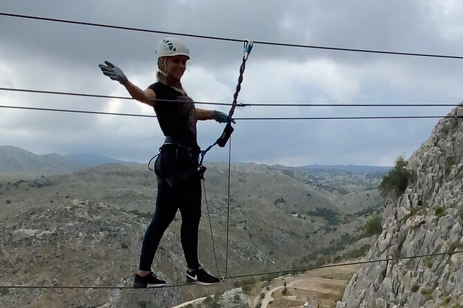 Via Ferrata & Zip Line Zafarraya - Transport from Malaga and a realistic 4-hour block